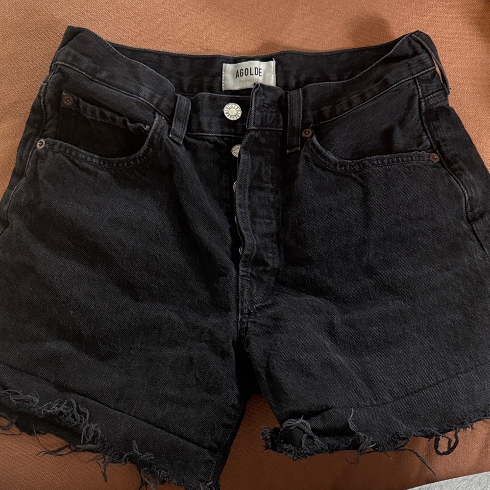 Agolde Women's Dark Denim Jean Shorts